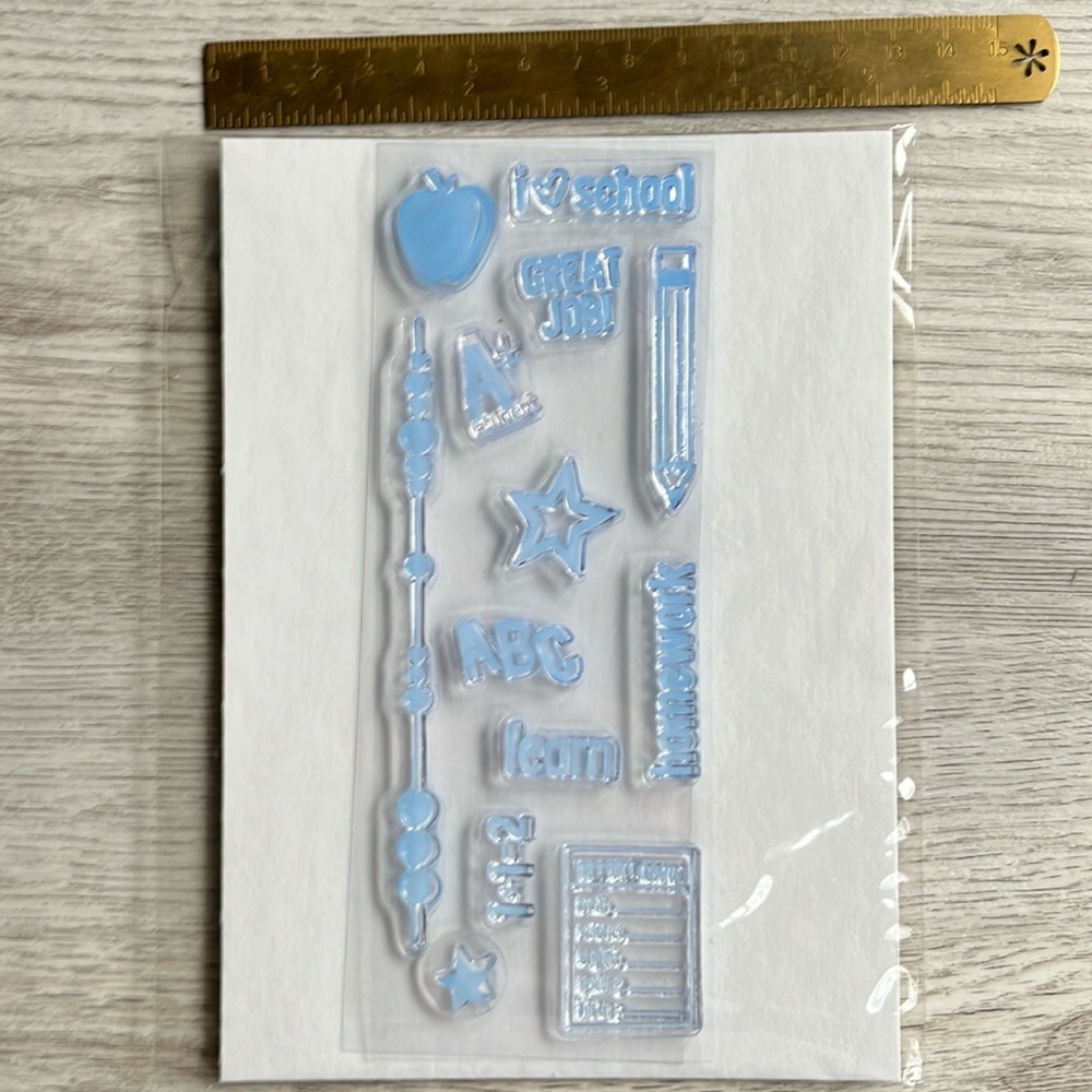 Clear Back to School Stamps. KI Memories